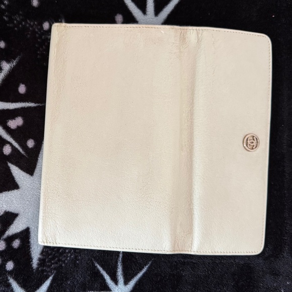 Auth, Chanel Leather off white Long Wallet - Good used condition - Picture 3 of 14
